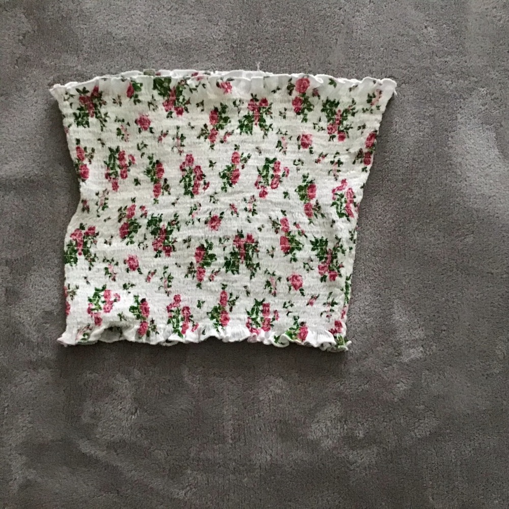 Floral tube top